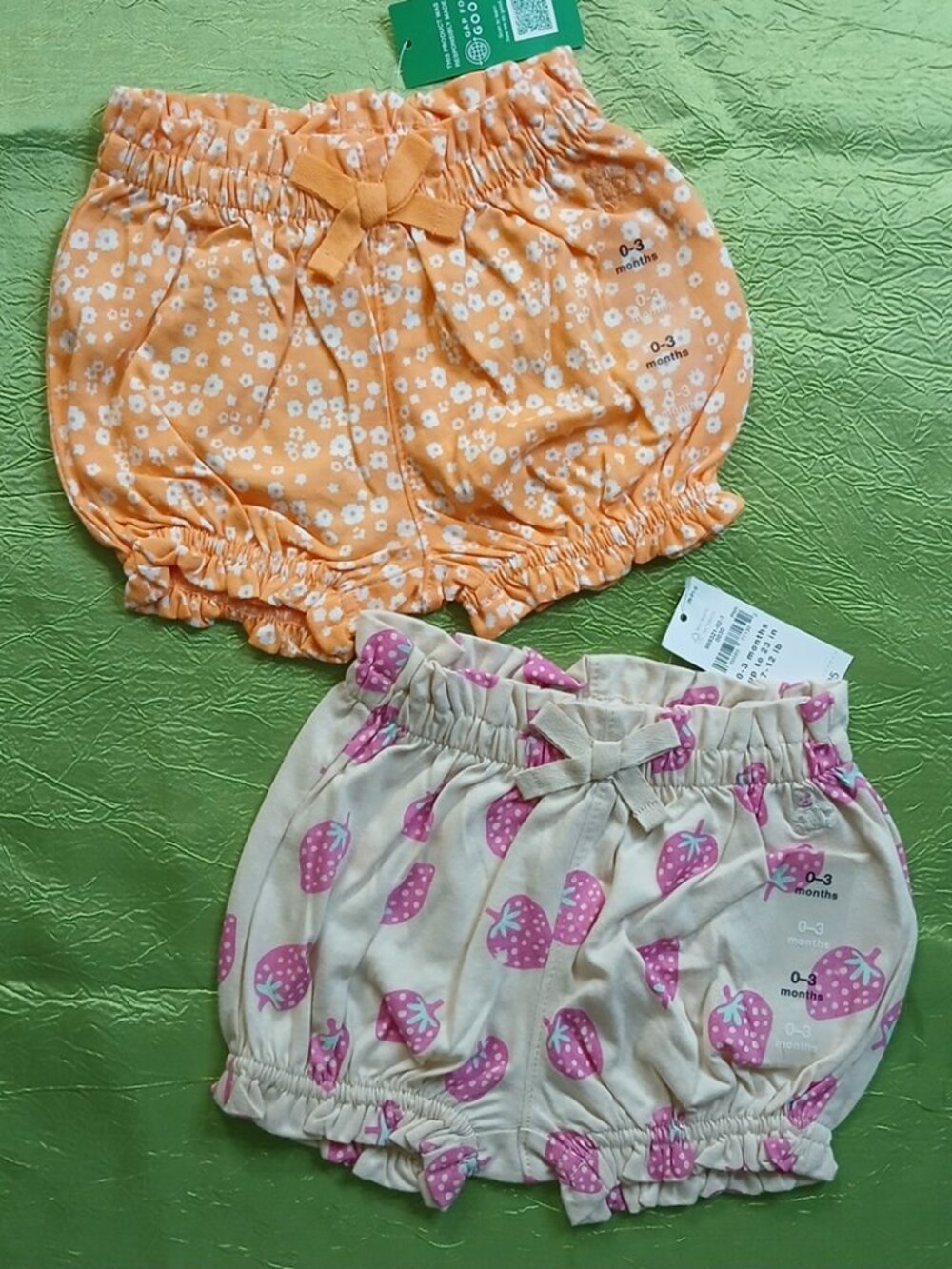 2pk Baby Gap Brannan's Ruffle Bloomers - 0/3M